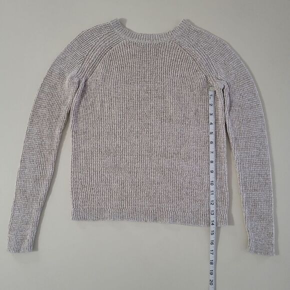 G.H. Bass Women’s Oatmeal Cotton Crewneck Long Sleeve Pullover Sweater - Picture 5 of 11